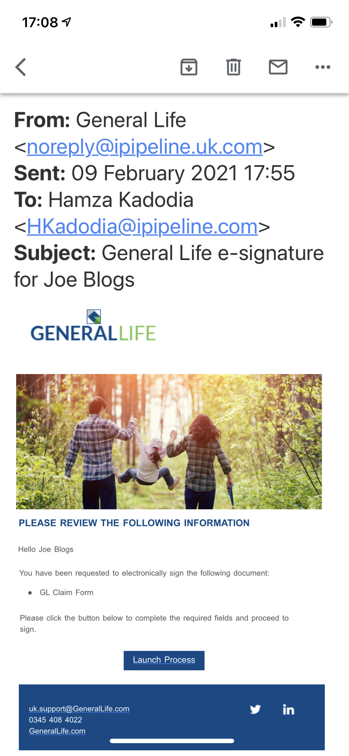 screenshot of AlphaTrust e-Sign